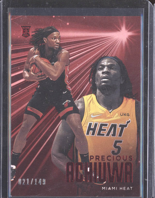 Precious Achiuwa 2020-21 Panini Chronicles 220 Red Essentials RC 21/149