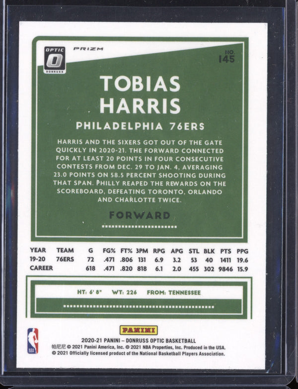 Tobias Harris 2020-21 Panini Donruss Optic Silver