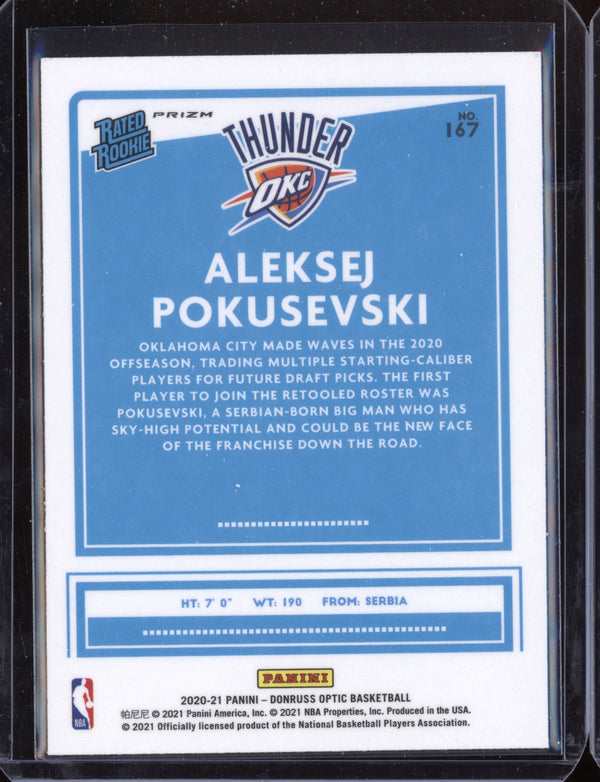 Aleksej Poksevski 2020-21 Panini Optic Holo RC