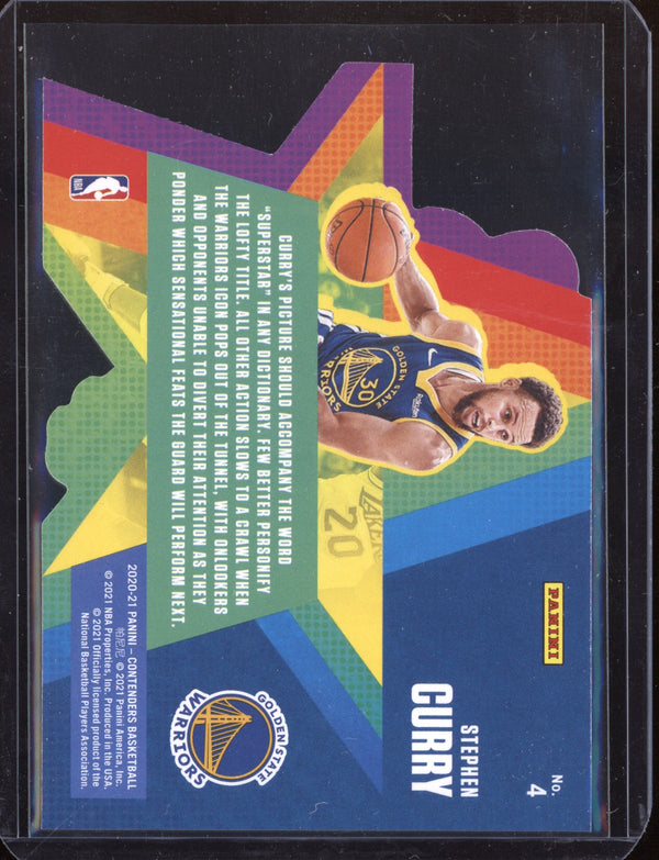 Steph Curry 2020-21 Panini Contenders Super Star