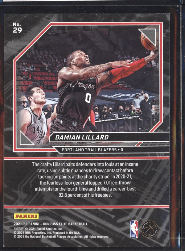 Damian Lillard 2021-22 Panini Donruss Elite Power Formulas