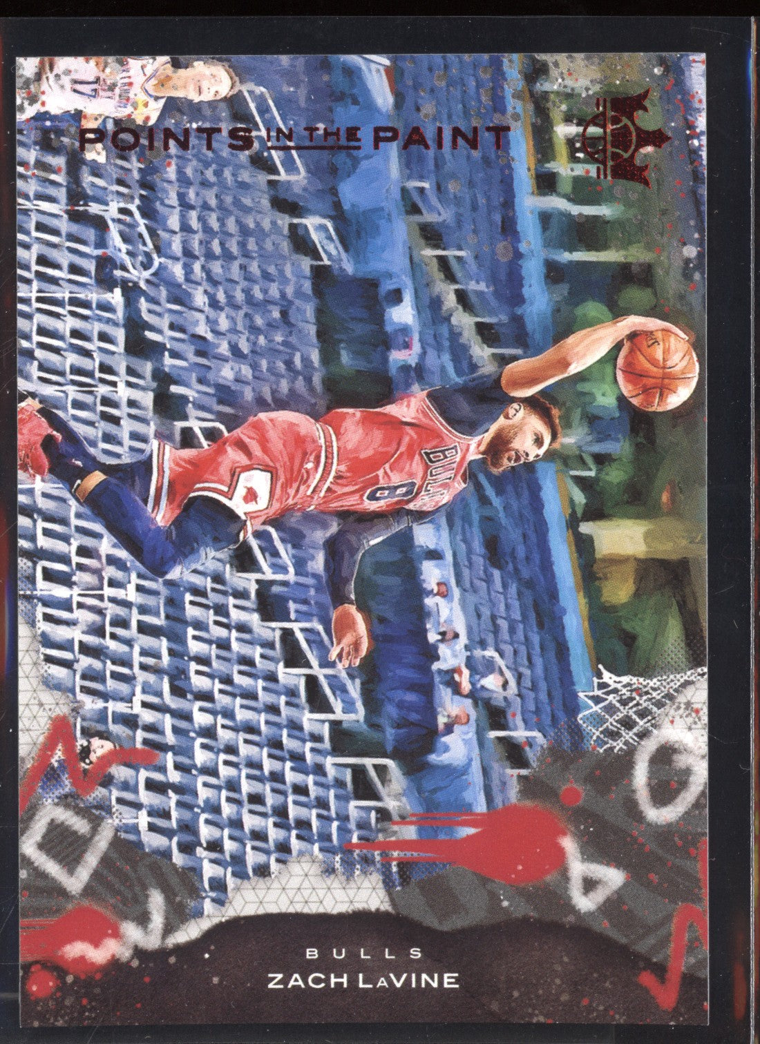 Zach LaVine 2020-21 Panini Court Kings Points in the Paint Ruby 64/149