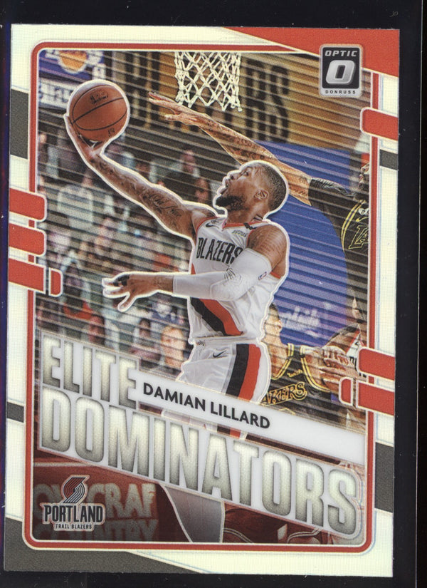 Damian Lillard  2020/21 Panini Optic Elite Dominators Holo