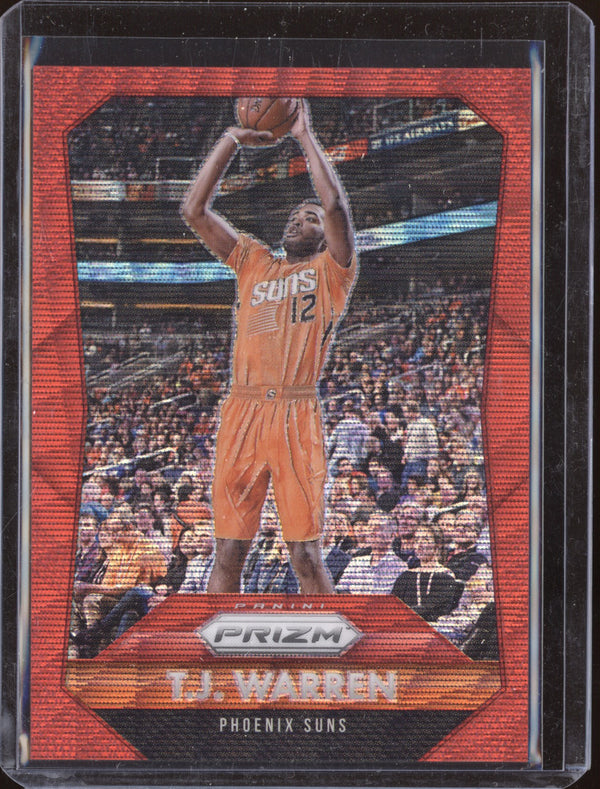 T.J. Warren 2015-16 Panini Prizm 129 Ruby Wave 131/350