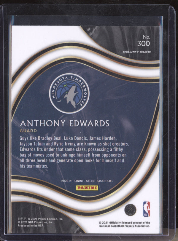 Anthony Edwards 2020-21 Panini Select 300 Courtside RC