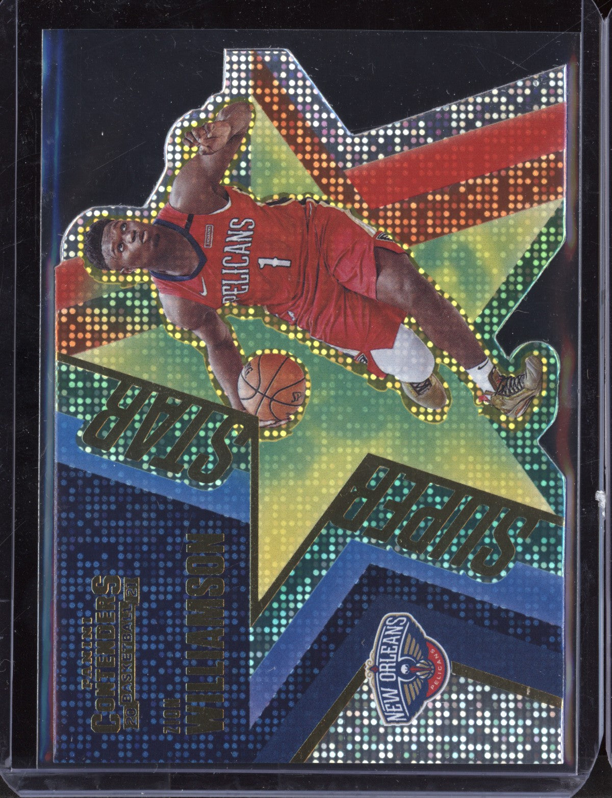 ZIon Williamson 2020-21 Panini Contenders Superstar Die-Cut