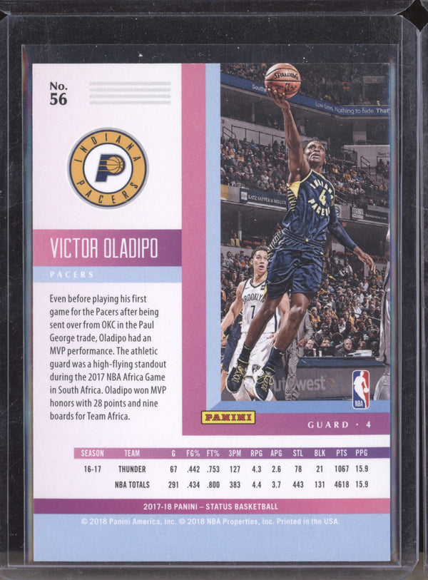 Victor Oladipo 2017-18 Panini Status 56 Blue 121/199