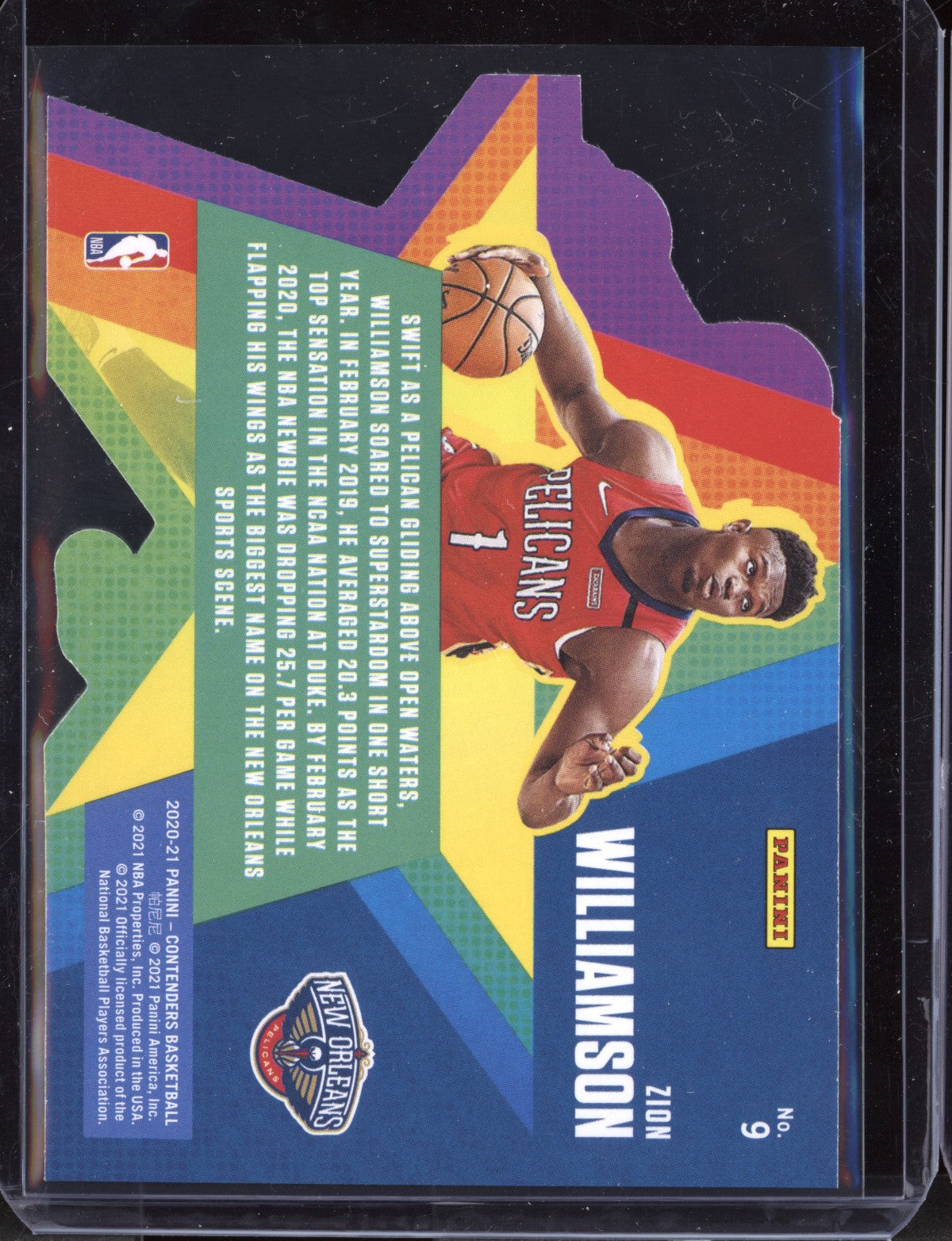 ZIon Williamson 2020-21 Panini Contenders Superstar Die-Cut