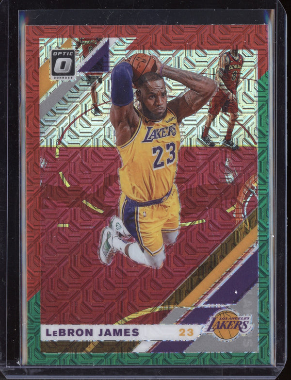 LeBron James 2019-20 Panini Optic Choice Red & Green