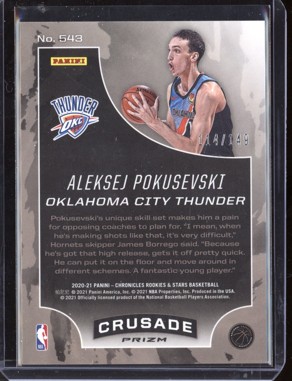 Aleksej Pokusevski 2020/21 Panini Chronicles Crusade Red RC 114/149