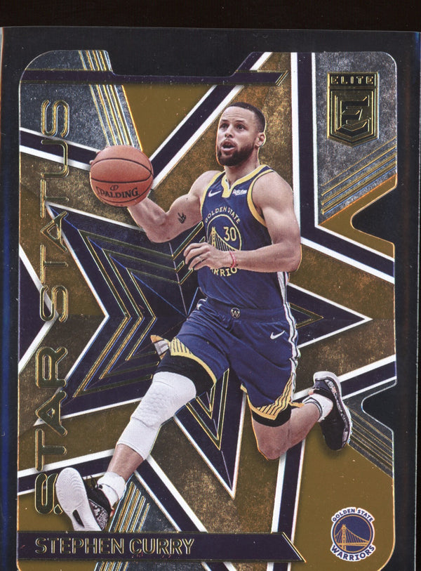 Stephen Curry 2021-22 Panini Donruss Elite Star Status Orange Die-Cut