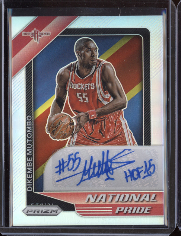 Dikembe Mutombo 2020-21 Panini Prizm National Pride Auto