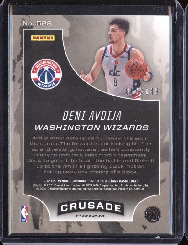 Deni Avdija 2020/21 Panini Chronicles Crusade Red RC 68/149