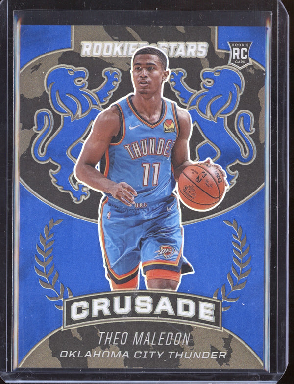 Theo Maledon 2020/21 Panini Chronicles Crusade Blue RC 2/99