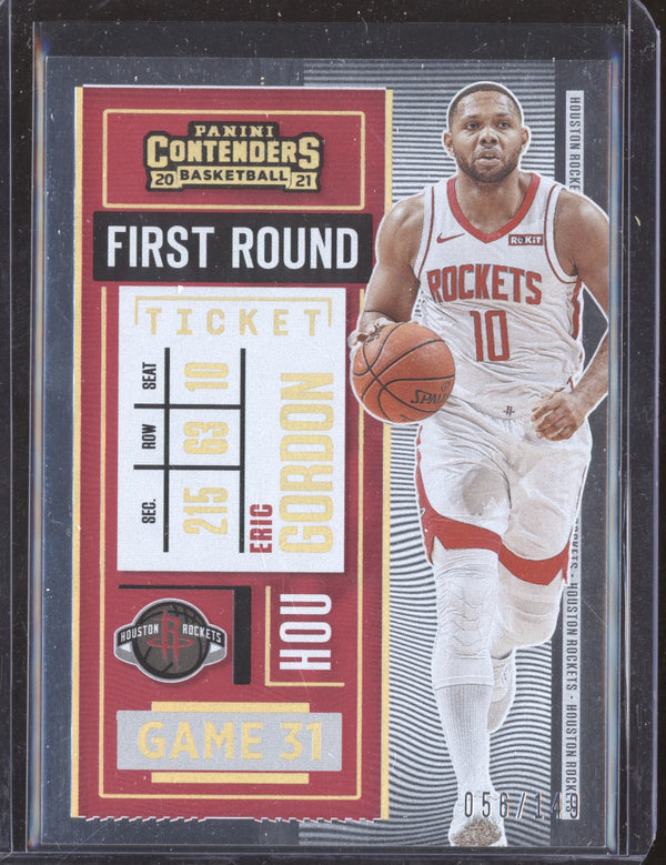 Eric Gordon 2020-21 Panini Contenders 12 First Round Ticket 56/149