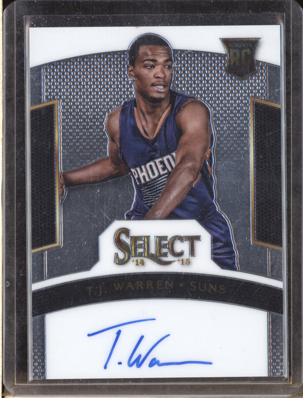 T.J. Warren 2014-15 Panini Select RS-TJ Rookie Signatures Auto RC 106/275