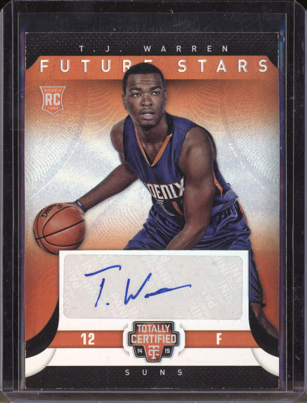 T.J. Warren 2014 Panini Totally Certified Future Stars Signatures Mirror RC 6/25