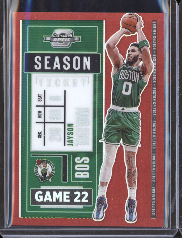 Jayson Tatum 2020-21 Panini Contenders Optic Red