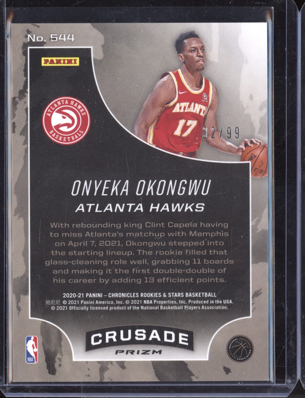 Onyeka Okongwu 2020/21 Panini Chronicles Crusade Blue RC 32/99