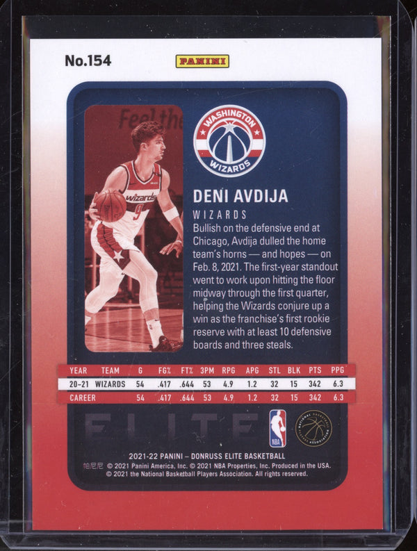 Deni Avdija 2021/22 Panini Donruss Elite Purple 16/49