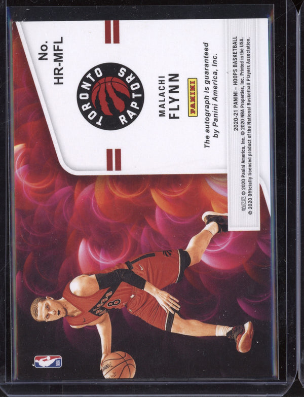 Malachi Flynn 2020-21 Panini Hoops Hot Signatures Rookie Red RC 2/25