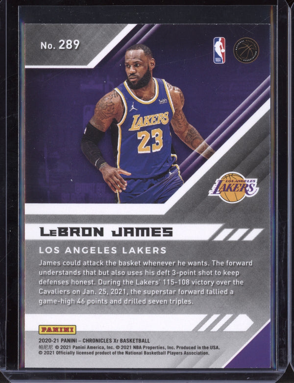 LeBron James 2020-21 Panini Chronicles XR