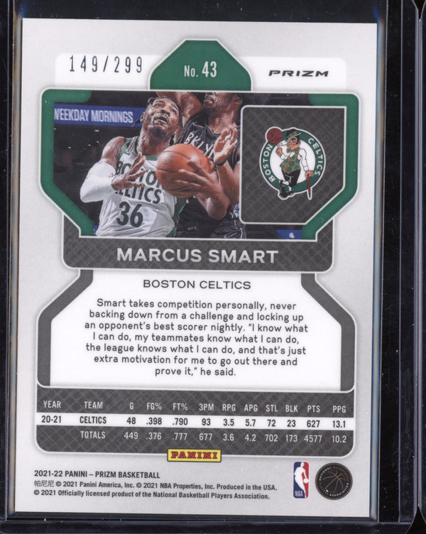 Marcus Smart 2021-22 Panini Prizm Red 149/299