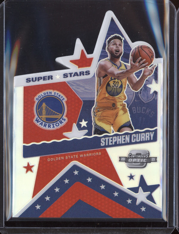 Steph Curry 2020-21 Panini Contenders Optic Super Stars