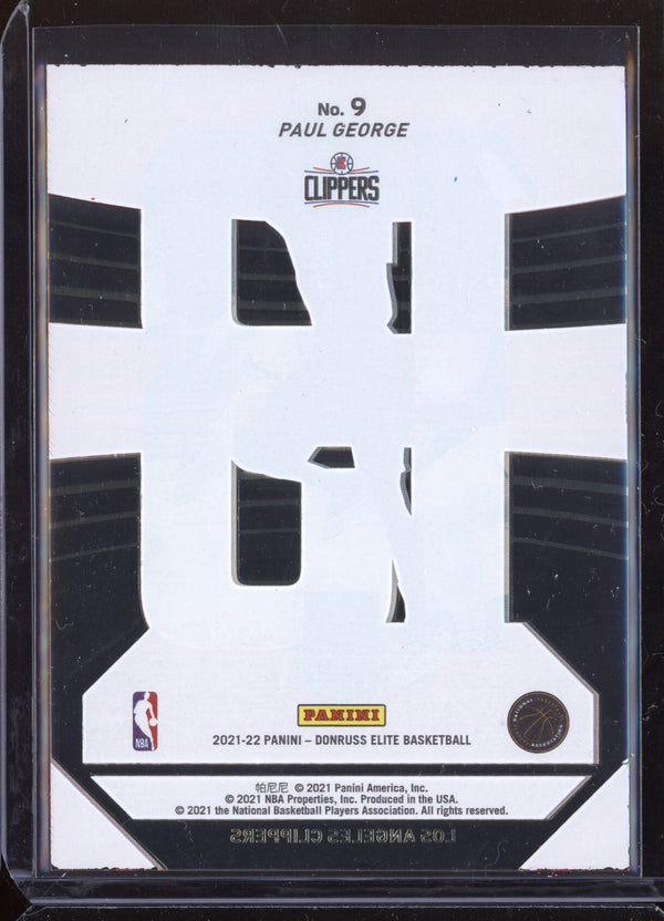 Paul George 2021/22 Panini Donruss Elite Prime Numbers