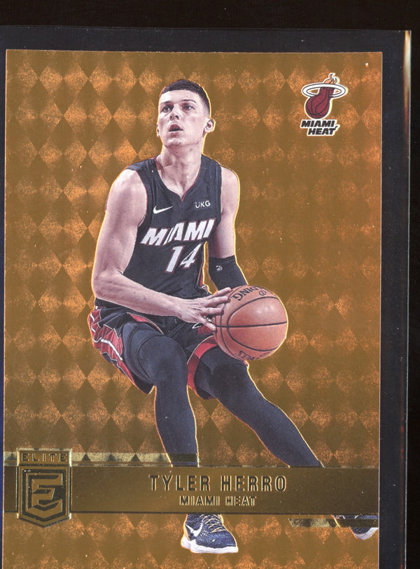 Tyler Herro 2021-22 Panini Donruss Elite Orange