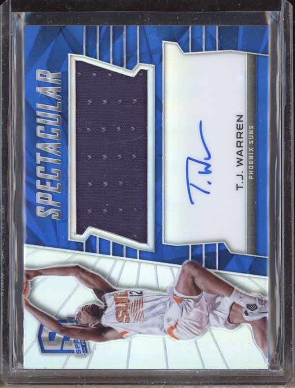 T.J. Warren 2015-16 Panini Spectra SS-TJW Spectacular Swatch Signatures 93/149