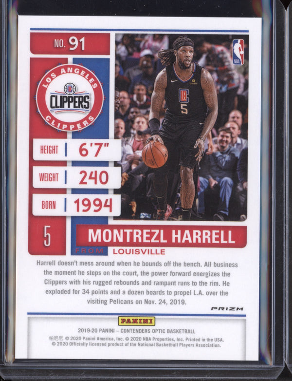 Montrezl Harrell 2019-20 Panini Contenders Optic Season Ticket Red