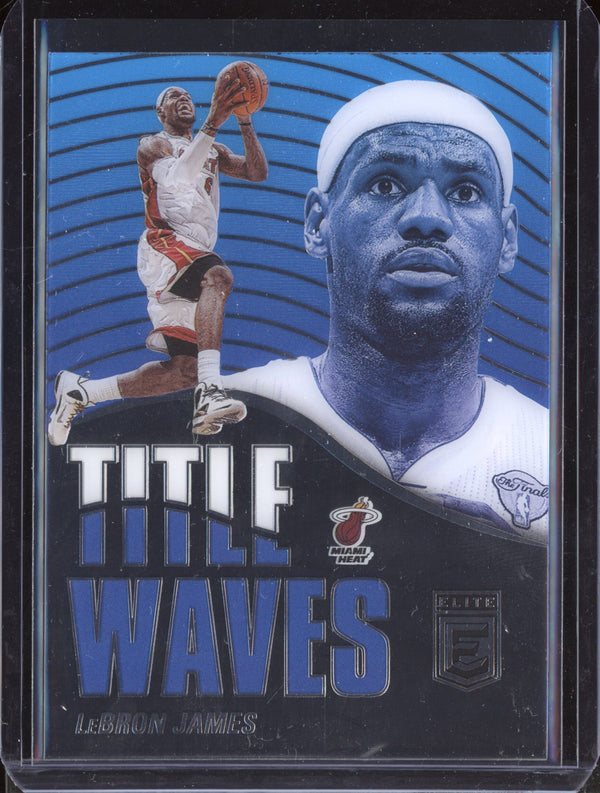 LeBron James 2021/22 Panini Donruss Elite Title Waves