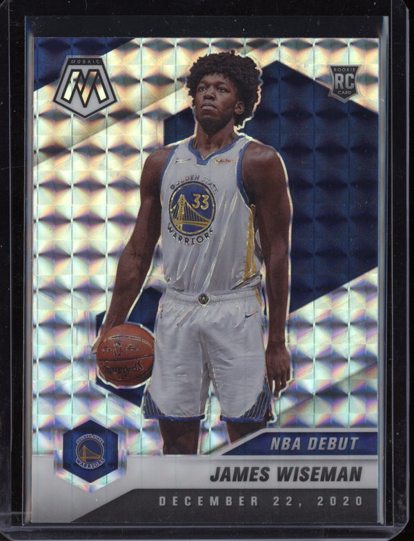 James Wiseman 2020-21 Panini Mosaic NBA Debut Mosaic RC