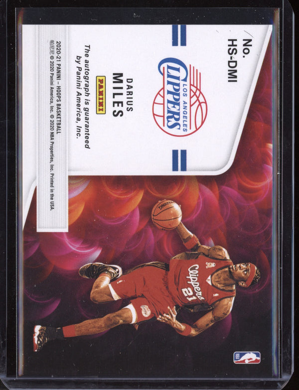 Darius Miles 2020-21 Panini Hoops Hot Signatures