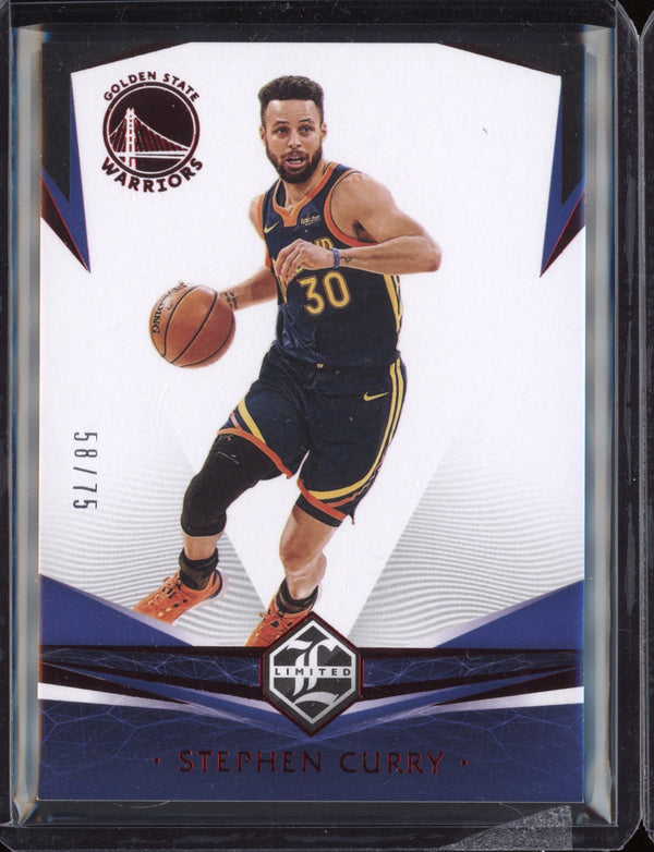 Stephen Curry 2020/21 Panini Chronicles Limited Red 58/75