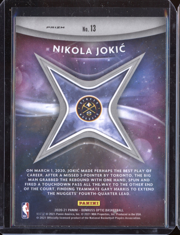 Nikola Jokić 2020-21 Panini Optic Star Gazing Holo