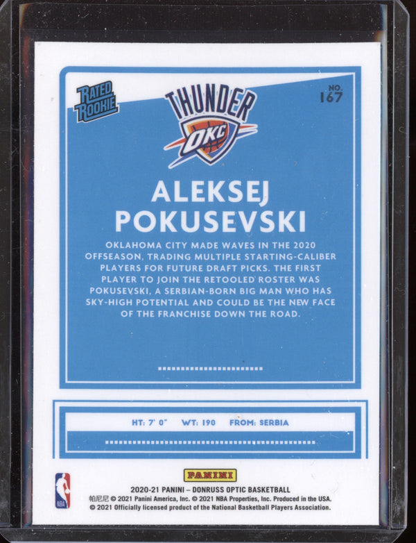 Aleksej Poksevski 2020-21 Panini Optic RC