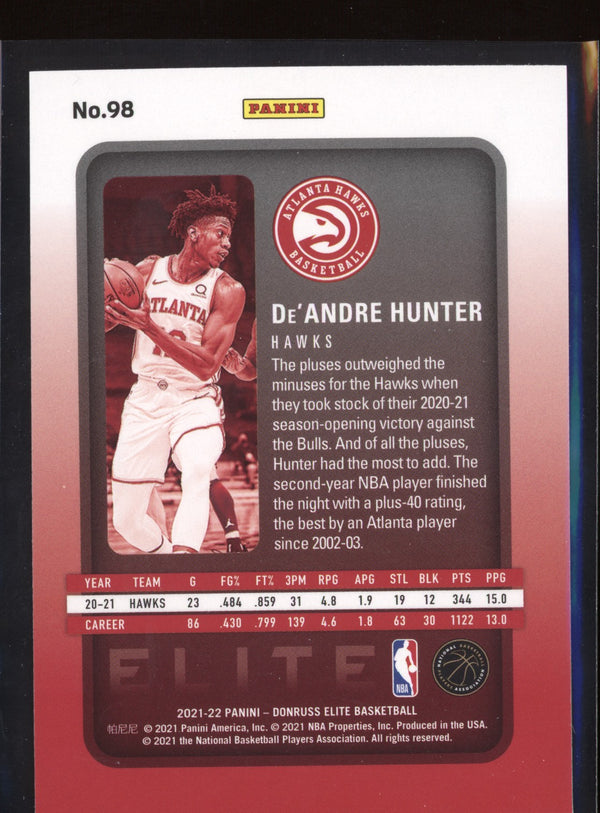 De'Andre Hunter 2021-22 Panini Donruss Elite Orange