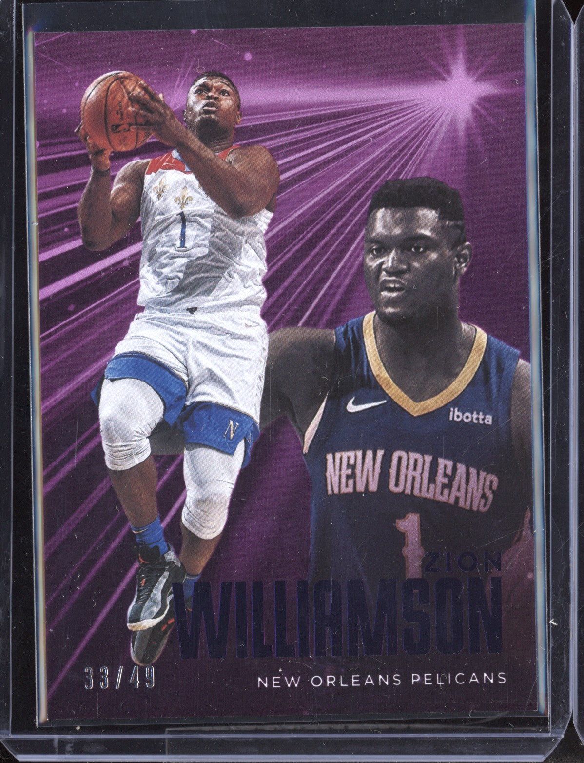 Zion Williamson 2020/21 Panini Chronicles Essentials Purple 33/49