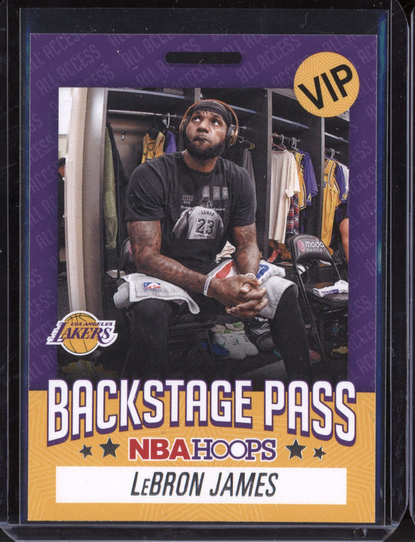 LeBron James 2020-21 Panini Hoops Backstage Pass