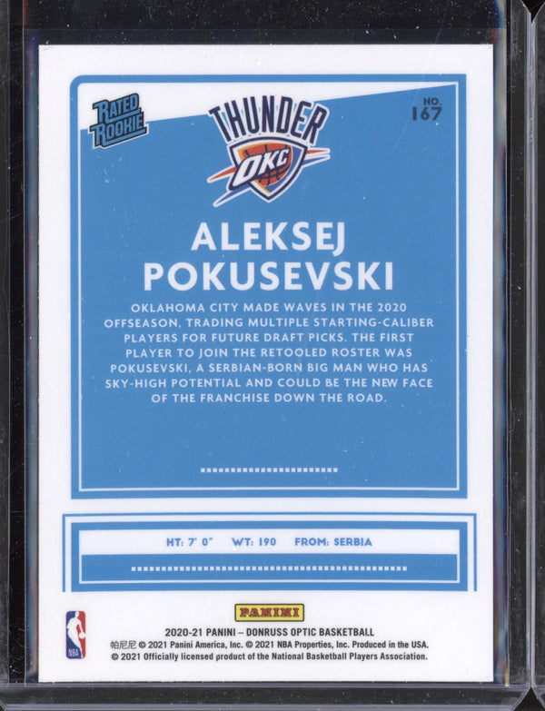 Aleksej Poksevski 2020-21 Panini Optic RC