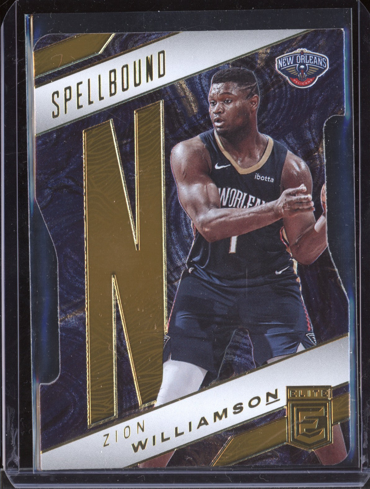 Zion Williamson 2021/22 Panini Donruss Elite  Spellbound Orange Die-Cut