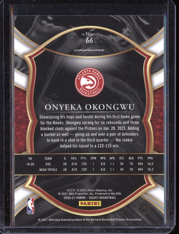 Onyeka Okongwu 2020-21 Panini Select Concourse RC