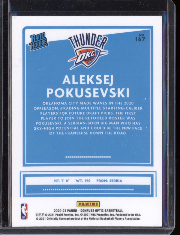 Aleksej Poksevski 2020-21 Panini Optic RC