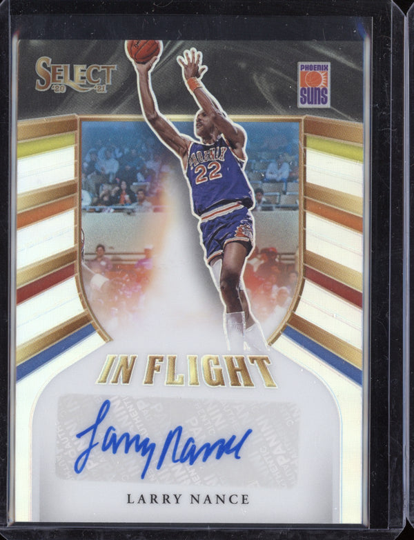 Larry Nance 2020-21 Panini Select Silver In Flight Auto 192/249