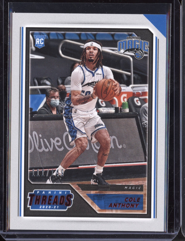 Cole Anthony 2020-21 Panini Chronicles Threads RC