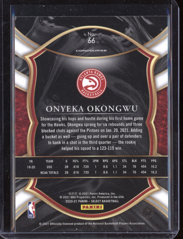 Onyeka Okongwu 2020-21 Panini Select Concourse RC