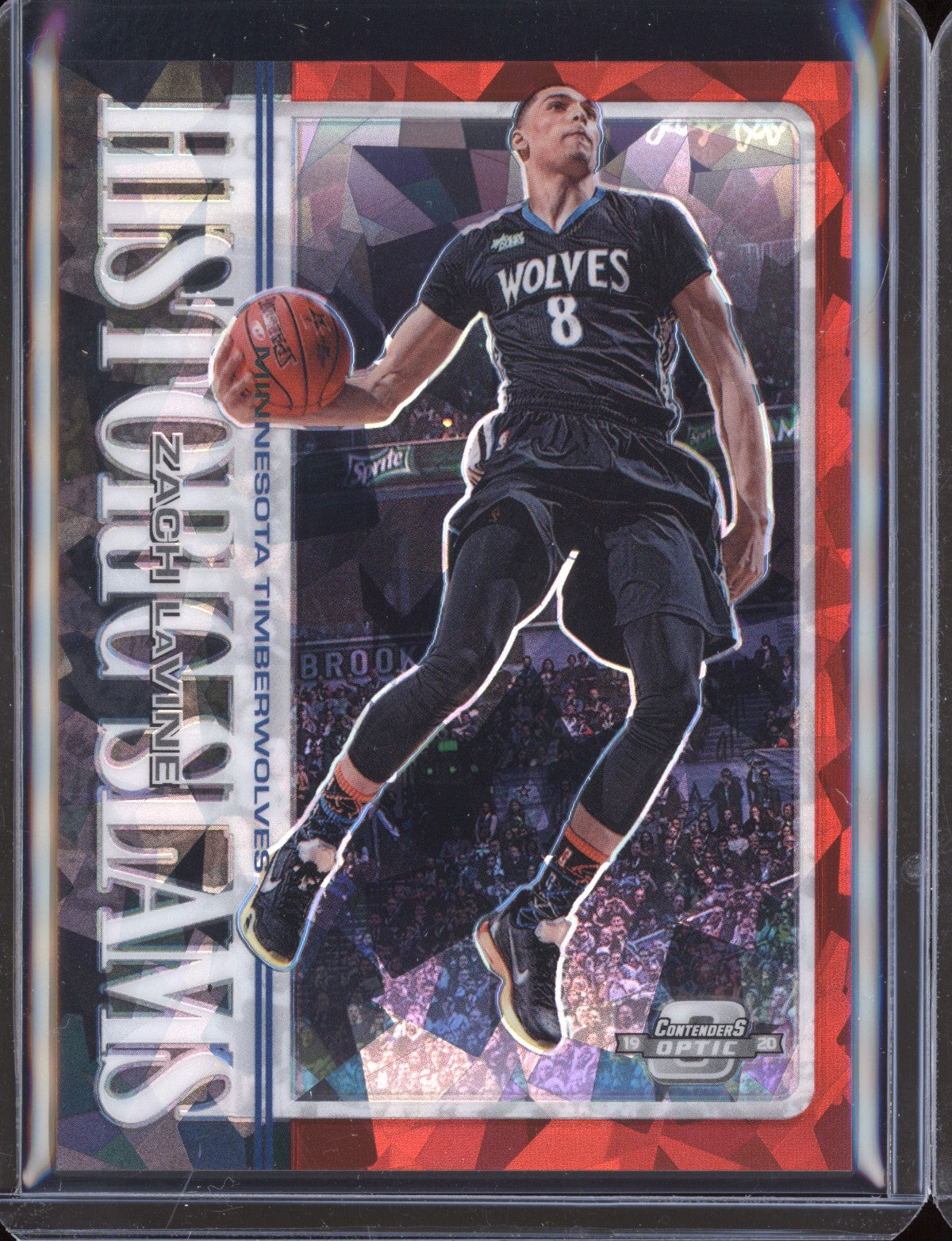 Zach Lavine 2019-20 Panini Contenders Optic Historic Slams Red Cracked Ice