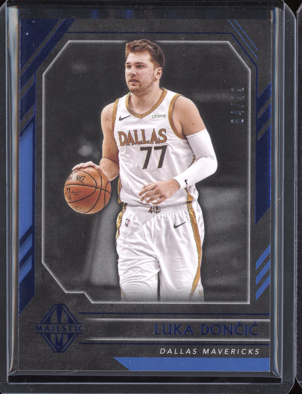 Luka Doncic 2020/21 Panini Chronicles Majestic Blue 64/99